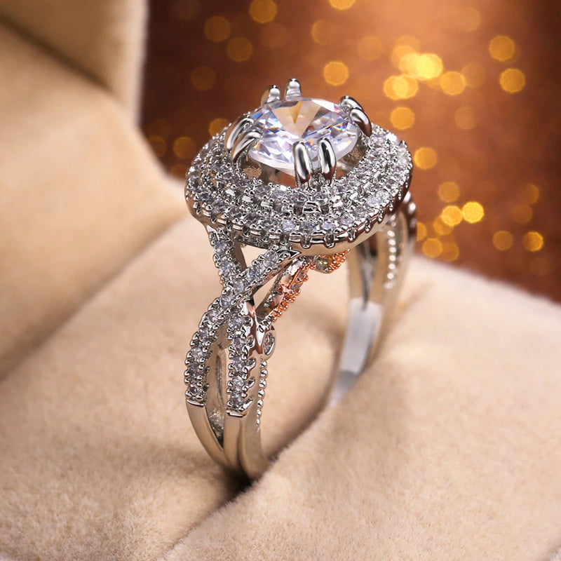Newii Rings for Women Bridal Wedding Fashion Jewelry Engagement